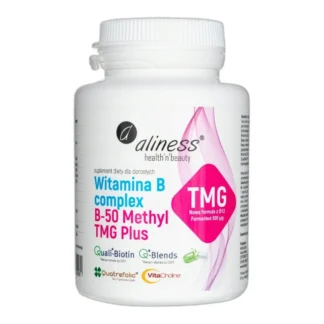 Aliness Witamina B Complex METYLOWANA B-50 TMG B6 B9 100kaps — zdjęcie 1