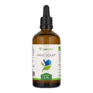 LifeCHEM KWAS SOLNY 4,5% HCl 100ml AKTYWATOR MMS — zdjęcie 1