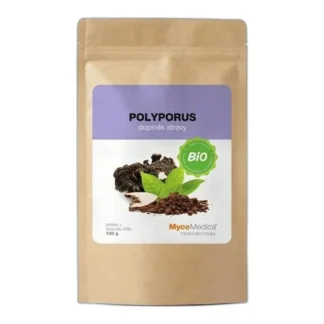 MycoMedica Polyporus Żagiew Wielogłowa BIO Proszek 100g Data 14.04.2026 — zdjęcie 1