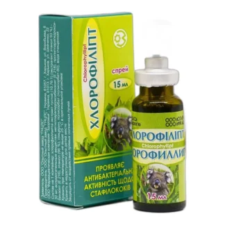 Preparat płynny GNCLS Chlorofillipt eukaliptusowy spray do gardła 15 ml — zdjęcie 1